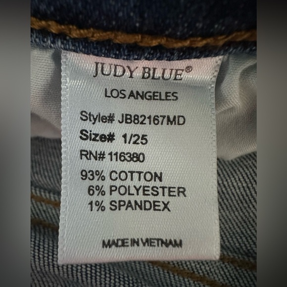 Judy Blue Buffalo Plaid Patch Skinny Jeans Size 25 - Picture 10 of 10